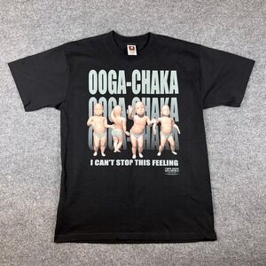 Vintage 90s Kinetix Ooga Chaka Dancing Baby T Shirt Mens L Funny Humor 1998